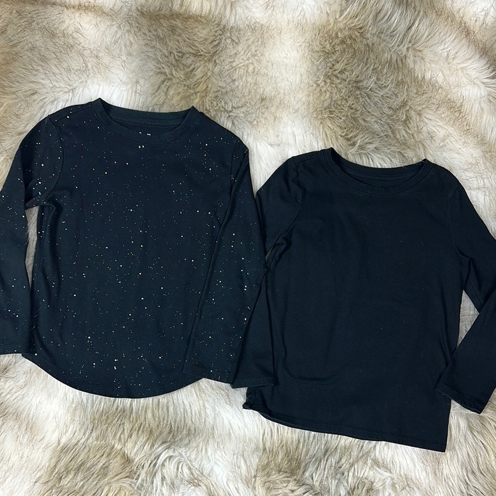 Size XS 4/5 Black Long Sleeve Kids Tops